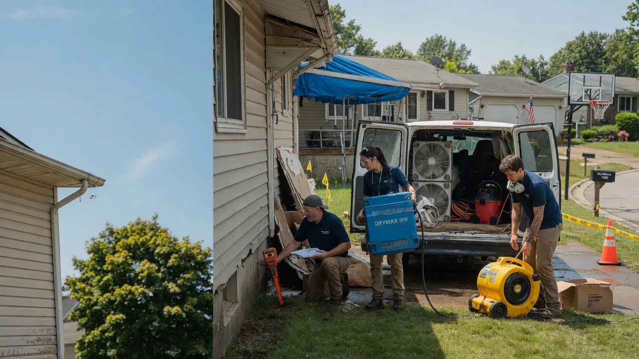 Ceiling Leak Cleanup in New Albany, OH near me
